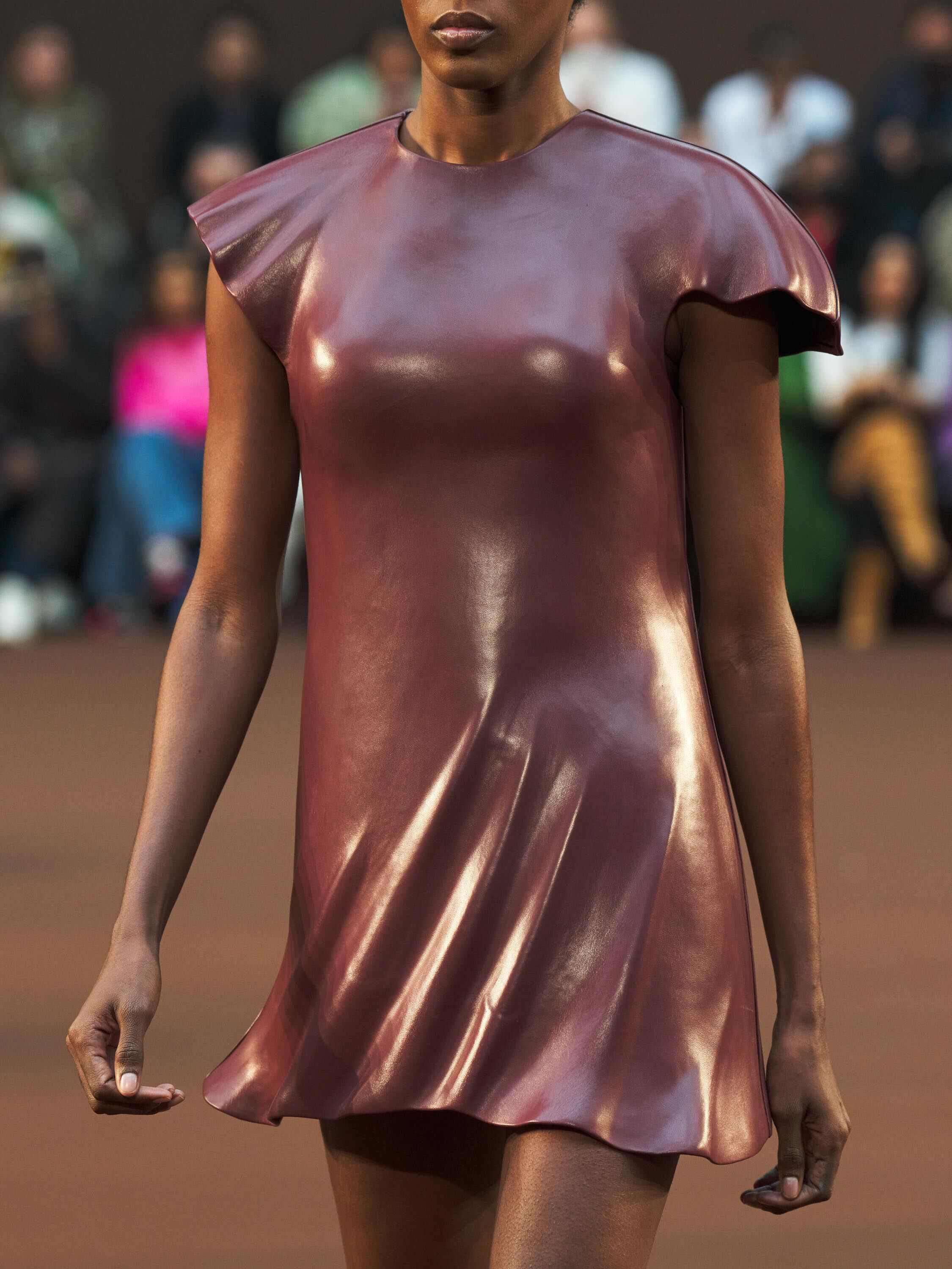 Loewe top leather dress